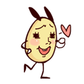 Rabbit egg Dani sticker #271240