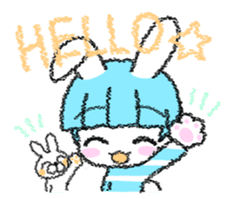 Shirahama-chan rabbit sticker #271625