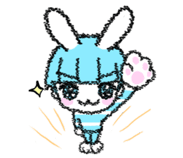 Shirahama-chan rabbit sticker #271626
