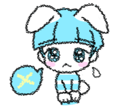 Shirahama-chan rabbit sticker #271628