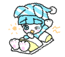 Shirahama-chan rabbit sticker #271631