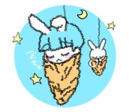 Shirahama-chan rabbit sticker #271632