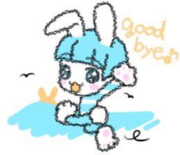 Shirahama-chan rabbit sticker #271633
