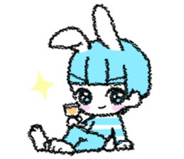 Shirahama-chan rabbit sticker #271636