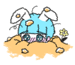 Shirahama-chan rabbit sticker #271642