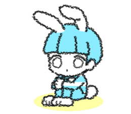 Shirahama-chan rabbit sticker #271646