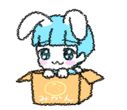 Shirahama-chan rabbit sticker #271651