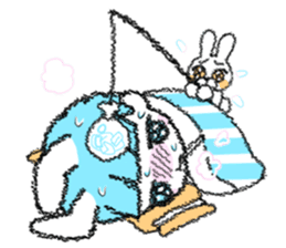 Shirahama-chan rabbit sticker #271656