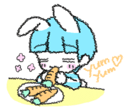 Shirahama-chan rabbit sticker #271658