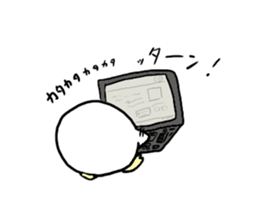 Dango Penguin 2 (White, round penguin 2) sticker #272635