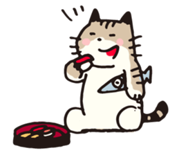 Pouch the cat 2 sticker #273305