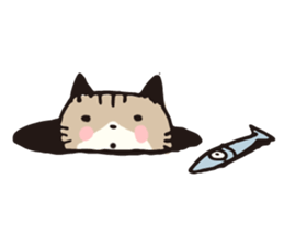 Pouch the cat 2 sticker #273306