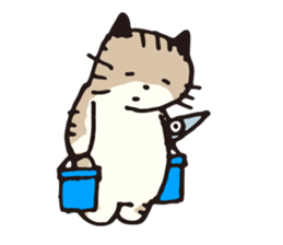 Pouch the cat 2 sticker #273310