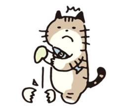 Pouch the cat 2 sticker #273311