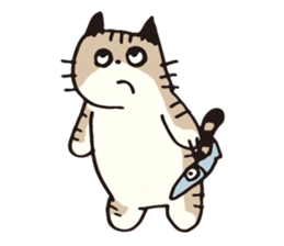 Pouch the cat 2 sticker #273313