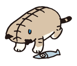 Pouch the cat 2 sticker #273316