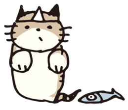 Pouch the cat 2 sticker #273319