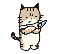 Pouch the cat 2 sticker #273329