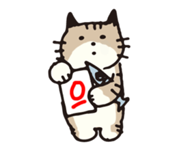 Pouch the cat 2 sticker #273333