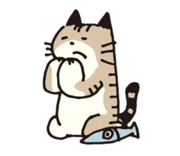 Pouch the cat 2 sticker #273335