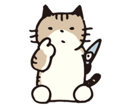 Pouch the cat 2 sticker #273338