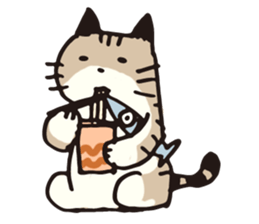 Pouch the cat 2 sticker #273341