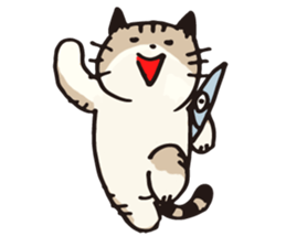 Pouch the cat 2 sticker #273343