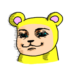 Life's many phases bear Kipei sticker #273828