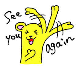 Life's many phases bear Kipei sticker #273829