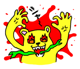 Life's many phases bear Kipei sticker #273857