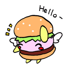 Fairy burger of the hamburger sticker #273905