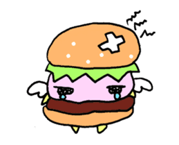 Fairy burger of the hamburger sticker #273908