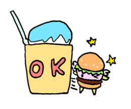 Fairy burger of the hamburger sticker #273911