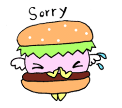 Fairy burger of the hamburger sticker #273913