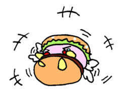 Fairy burger of the hamburger sticker #273914