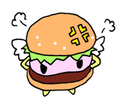 Fairy burger of the hamburger sticker #273916