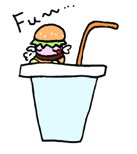Fairy burger of the hamburger sticker #273917