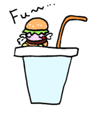 Fairy burger of the hamburger sticker #273917