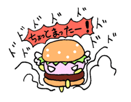 Fairy burger of the hamburger sticker #273918