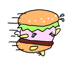 Fairy burger of the hamburger sticker #273921