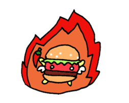 Fairy burger of the hamburger sticker #273922