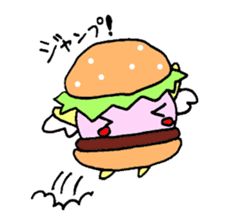 Fairy burger of the hamburger sticker #273923