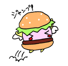 Fairy burger of the hamburger sticker #273923