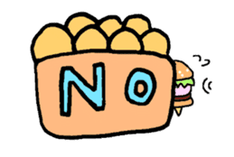 Fairy burger of the hamburger sticker #273924