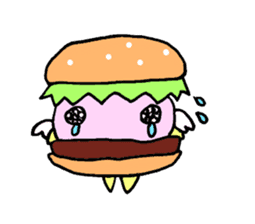 Fairy burger of the hamburger sticker #273925