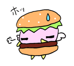 Fairy burger of the hamburger sticker #273927