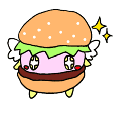 Fairy burger of the hamburger sticker #273929