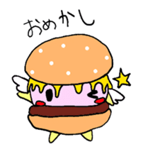 Fairy burger of the hamburger sticker #273930