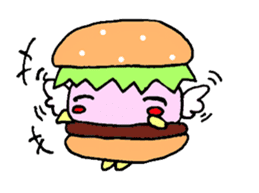 Fairy burger of the hamburger sticker #273931