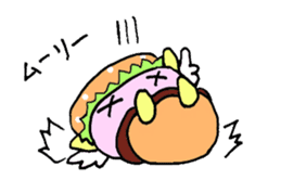 Fairy burger of the hamburger sticker #273932